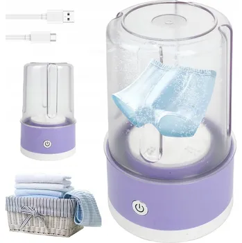 Praní a péče o prádlo MINI PŘENOSNÁ PRAČKA VOLNĚ STOJÍCÍ CESTOVNÍ PRAČKA NA SPODNÍ PRÁDLO A PRÁDLO 1L