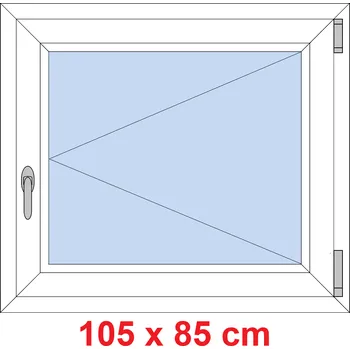 Okno Soft Plastové okno 105x85 cm, otevíravé