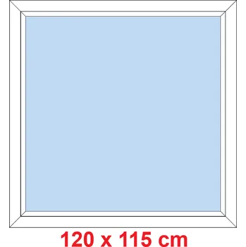Okno Soft Plastové okno 120x115 cm, FIX neotevíravé