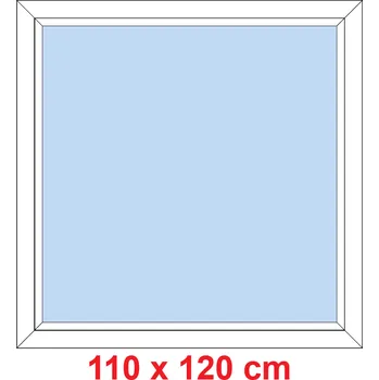 Okno Soft Plastové okno 110x120 cm, FIX neotevíravé