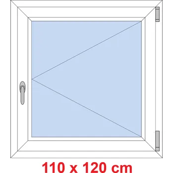 Okno Soft Plastové okno 110x120 cm, otevíravé