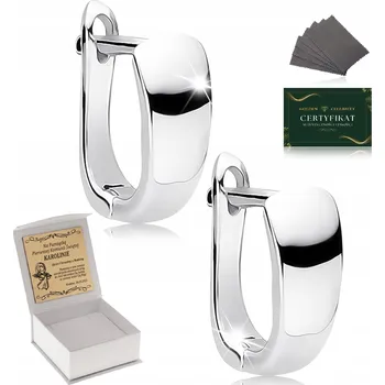 Náušnice STŘÍBRNÉ NÁUŠNICE KLASICKÉ PRO DÍVKU 925 KE SVATÉMU PŘIJÍMÁNÍ, KŘTU + GRAVÍROVÁNÍ