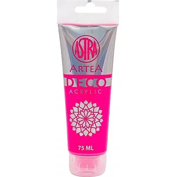 Vodová barva ASTRA DECO ARTEA akrylová Barva 75 Ml NEONOVĚ RŮŽOVÁ
