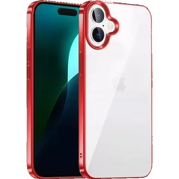 Pouzdro na mobilní telefon Zadní Kryt Pskom pro Apple iPhone 17 červený