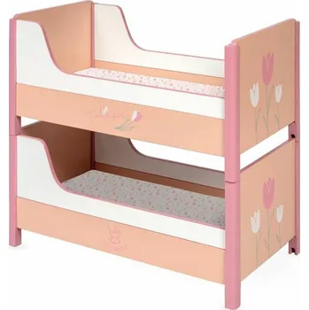 Doplněk pro panenku DeCuevas 54274 dřevěná postýlka pro panenky 2v1 Tulipe