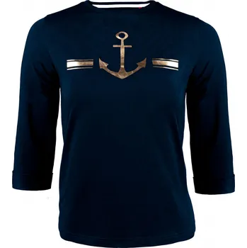Dámské tričko Tričko dámské tmavě modré s kotvou CANNES M