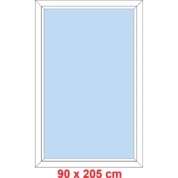 Okno Soft Plastové okno 90x205 cm, FIX neotevíravé