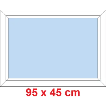 Okno Soft Plastové okno 95x45 cm, FIX neotevíravé