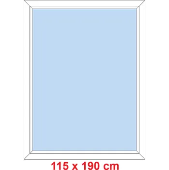 Okno Soft Plastové okno 115x190 cm, FIX neotevíravé