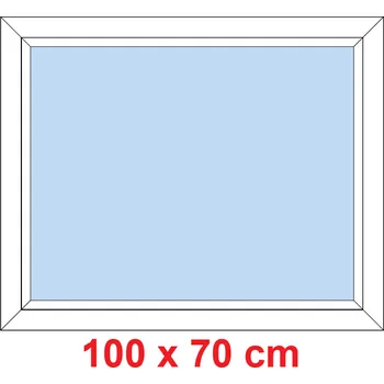 Okno Soft Plastové okno 100x70 cm, FIX neotevíravé
