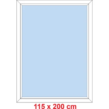 Okno Soft Plastové okno 115x200 cm, FIX neotevíravé