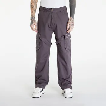 Pánské kalhoty Kalhoty Karl Kani Small Signature Washed Cargo Pants Anthracite S