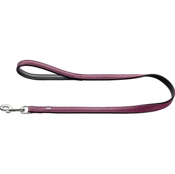 Vodítko pro psa Vodítko um.kůže Vega, malinovo/černé Hunter 2,0 x 100 cm