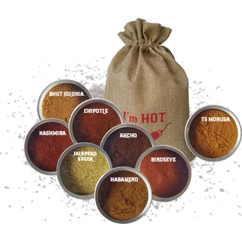 Koření Kolekce 8 druhů mletého chilli