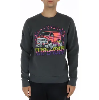 Oblečení a móda Superdry pánská mikina s potiskem Superdry černá 3494339