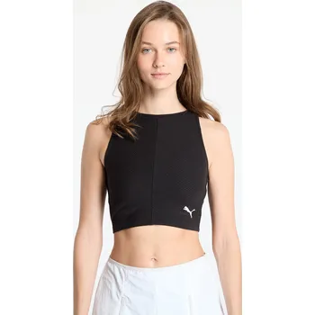 Top Puma Wardrobe Essentials Ribbed Crop Top PUMA Black L