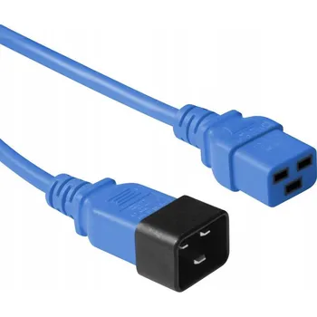 Napájecí kabel Napájecí kabel MicroConnect C20-F na C19M, 0.9 m, modrý