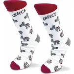 ATP – bílé ponožky s oslíkem L-XL