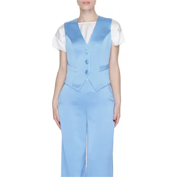 Dámská vesta Dámská modrá vesta Silence Silence bílá | světle modrá 3494204