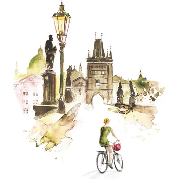 Manufaktura Obrázek PRAHA Karlův most – věž 21x21 cm