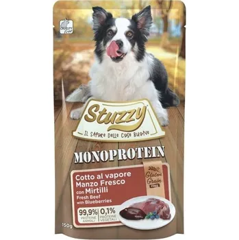 Krmivo pro psa Stuzzy Monoprotein kapsička pro psa s čerstvím hovězím masem a borůvkami 150g