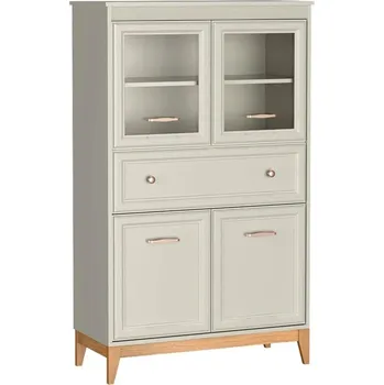 Knihovna Jarstol Vitrína 92 cm Windsor 5 LED osvětlení: Bez LED osvětlení