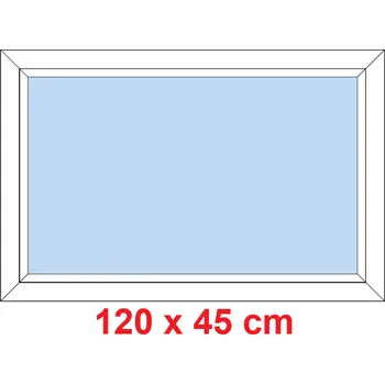Okno Soft Plastové okno 120x45 cm, FIX neotevíravé