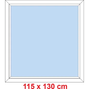 Okno Soft Plastové okno 115x130 cm, FIX neotevíravé