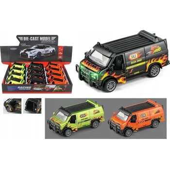 autíčko Kovová Dodávka Světlo Zvuk AUTO Vozidlo Autíčko Hračka Pro Děti