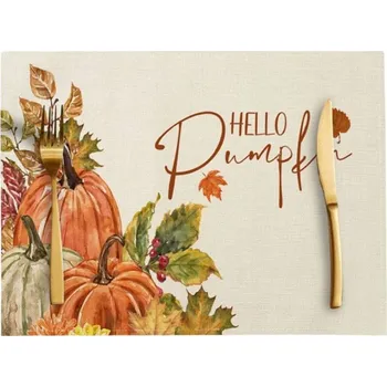 prostírání PROSTÍRÁNÍ NA STŮL Podložka Podzimní Vzor Podzim 30x45cm Obdélníková 4 KS