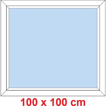Okno Soft Plastové okno 100x100 cm, FIX neotevíravé