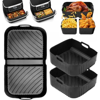 Nádoba na pečení 3x SILIKONOVÁ FORMA DO HORKOVZDUŠNÉ FRITÉZY ORGANIZÉR AIR FRYER NINJA