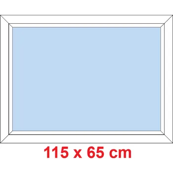 Okno Soft Plastové okno 115x65 cm, FIX neotevíravé