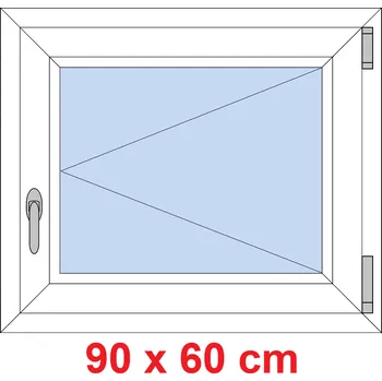 Okno Soft Plastové okno 90x60 cm, otevíravé