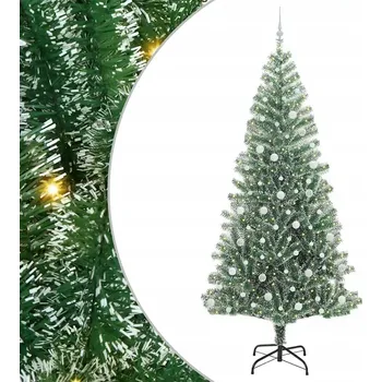 Vánoční stromek Umělý vánoční stromek zasněžený s LED světýlky 240 cm