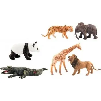 Figurka Teddies Zvířátko safari ZOO plastové 11-17cm 6 druhů