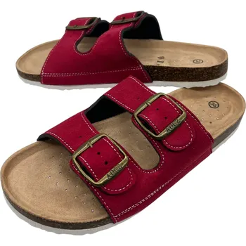 Dámské pantofle Bio Dámské červené korkové pantofle 02 Barva: Červená, Velikost: 37