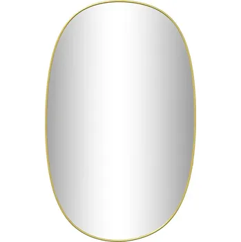 Zrcadlo Zrcadlo nástěnné, zlaté, 70x45 cm