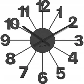 Hodiny LAVVU Nuance LCT5001 - 42 cm - ČERNÉ - Nástěnné hodiny