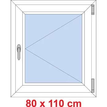 Okno Soft Plastové okno 80x110 cm, otevíravé