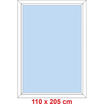 Okno Soft Plastové okno 110x205 cm, FIX neotevíravé
