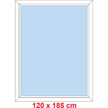Okno Soft Plastové okno 120x185 cm, FIX neotevíravé