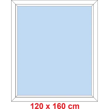 Okno Soft Plastové okno 120x160 cm, FIX neotevíravé
