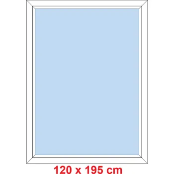 Okno Soft Plastové okno 120x195 cm, FIX neotevíravé