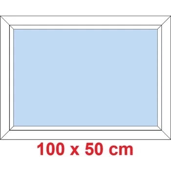 Okno Soft Plastové okno 100x50 cm, FIX neotevíravé