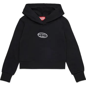 Chlapecká mikina Dětská bavlněná mikina Diesel SASYHOOD SWEAT-SHIRT J02416 černá 99X, vel. 120