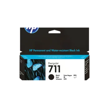 HP 711 Black DJ Ink Cart, 38 ml, CZ129A