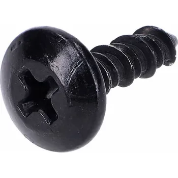 Spojovací materiál motoru Piaggio Šroub kapotáže OEM křížová hlava černý 3,5x13 mm PI-297498