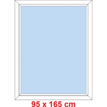 Okno Soft Plastové okno 95x165 cm, FIX neotevíravé