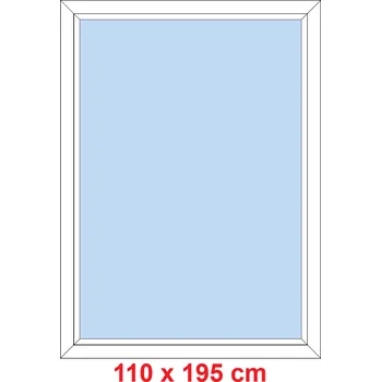Okno Soft Plastové okno 110x195 cm, FIX neotevíravé
